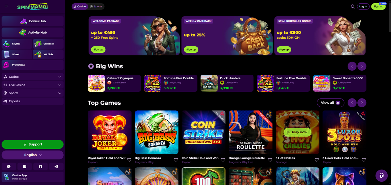 Spinmama Casino login - Twoja brama do emocjonującego świata gier